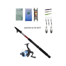 180 Cm Kamış Makina Olta Seti, Tam Takım, Çocuk Olta Seti Hobi Kıyı Set Genel