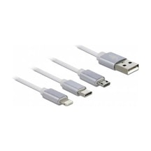 Samsung Uyumlu Micro Usb Type C 3 Metre Şarj Kablosu Uzun Kablo