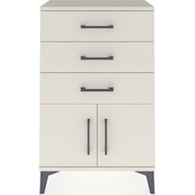 Arges Komodin 3 Çekmeceli 2 Kapaklı 60x30x96 Aytaşı-aytaşı Aytaşı