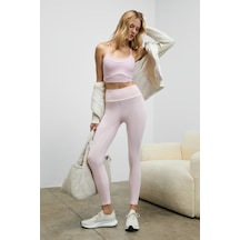 Urban Beat Vyneora Kadın Esnek Ve Yumuşak Dokulu Pembe Tayt Pembe