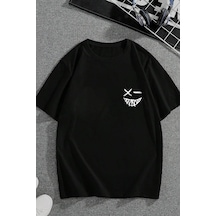Uyguntarz Unisex Baskılı Oversize T-shirt Siyah2