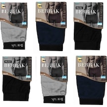 Berrak 4476 6'Lı Paket Modal Kalın Kemer Erkek Boxer Abani Classi Çok Renkli