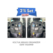 Bmw 3 Serisi 330xd Deri Koltuk Arkası Düzenleyici Koruyucu Gri 2 Adet Şhn