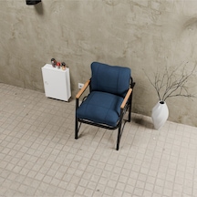 Mb Garden Furnıture Simetri Model, Balkon, Bahçe,cafe, Mutfak,metal Koltuk Takımı, Bahçe Takımı , Çay Seti, Tekli Koltuk Lacivert