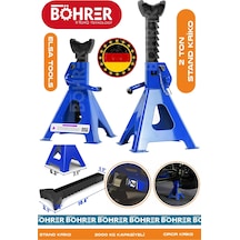 Böhrer Hb0419t Alman Böhrer Mavi 2 Ton Oto Araç Araba Kaldırma Sabit Tutma Kriko Standı - Tekli