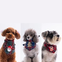 Pawstar Lüx Küçük Köpek Yılbaş Fuları 2no 34-50cm 1tane