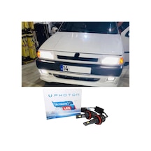 Fiat Uno Led Xenon Uzun + Kısa Far Ampulü H4 Ultimate 9500 Lumens Yeni Seri Beyaz