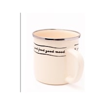 Mood Emaye Kupa 400ml Açık Ahşap