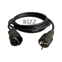 Tekli Siyah Renk 3x1.5 Mm Cca Ttr 25 Metre Topraklı Kauçuk Seyyar Elektrik Kablosu 1