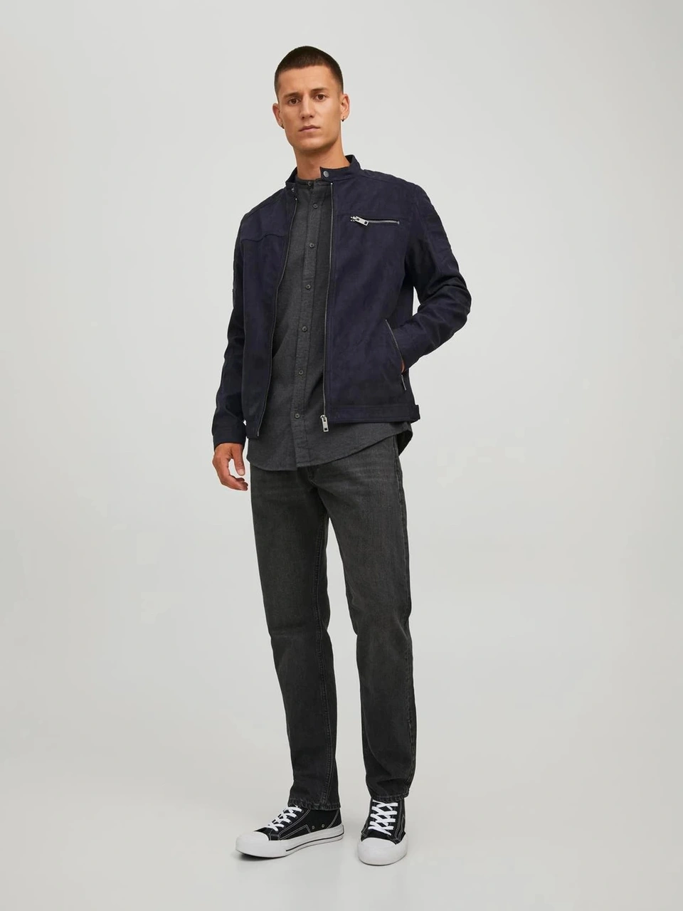 Jack & Jones Jack&jones 12147218 Erkek Mont - Siyah Nubuk Sıyah Nubuk