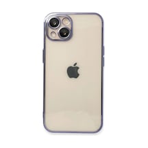 Mey Najmaddin Apple iPhone Uyumlu 13 Kılıf Lensli Silikon - Mor Najmaddin Diğer
