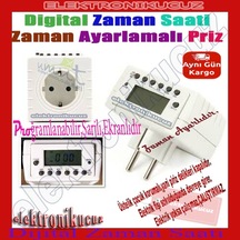 Zaman Ayarlı Dijital Priz Programlanabilir Zaman Ayarlı Saatli