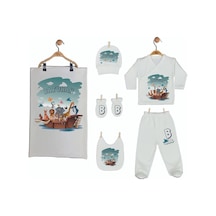 Pia Baby Gl 1947-07 İsme Özel Battaniye Zıbın Set Krem