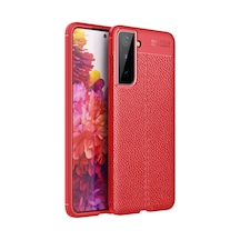 Samsung Galaxy Uyumlu , S21 Kılıf Auto Focus Kapak - Kırmızı