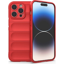 Apple  Uyumlu  iPhone 13 Pro Max Kılıf Optimum Silikon Kırmızı