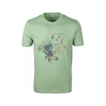 Ncs Çağla Bisiklet Yaka Baskılı Slim Fit T-shirt Ncs 1194-çağla Çağla Yeşili