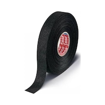 Badem10 Tesa Tüylü Bant Polyester Bez Kablo Sarma Bandı 19 Mm X 15 Metre Siyah