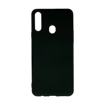 Samsung Uyumlu Galaxy A20s Kılıf Nano İçi Kadife Silikon - Siyah 0.2M-Çok Renkli