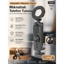 Katlanabilir Manyetik Tripod Telefon Tutucu 7.5 İnç Uyumlu Masaüstü Seyahat Tipi Ayarlanabilir Stand
