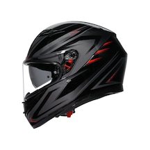 Agv K3 Syth Black Red Kapalı Kask Renkli