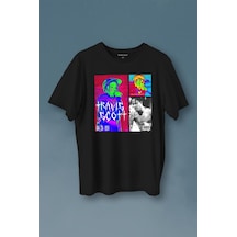 Rap Music Trap Müzik Sokak Hiphop Travis Scott Baskılı Tişört Unisex T-shirt 001