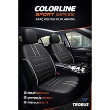 Renault Fluence 2010 Ve Sonrası Uyumlu Colorline Sport Deri Siyah