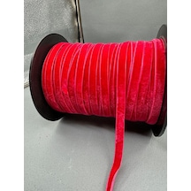 Paşateks- 1 Cm Düz Kadife-5 Metre -k.kırmızı