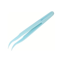 Koodmax Hassas Elektronik Ve El Sanatları Tamir Cımbızı Sert Plastik 12cm Kavisli Cımbız Mavi