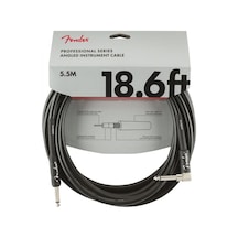 Fender Profesyonel Düz-Açılı Siyah 5.5 Metre Gitar Kablosu
