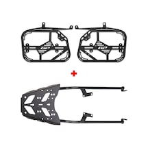 GP Kompozit Honda NX 500 2025 Uyumlu Arka ve Yan Çanta Demiri Seti Siyah