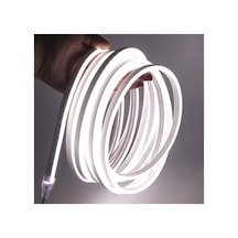 Tr 220v Neon Led Hortum 20 Metre 6400k Beyaz Işık 120 Led/m Tak Çalıştır Ip65 Su Geçirmez Şerit Led Dış Mekan