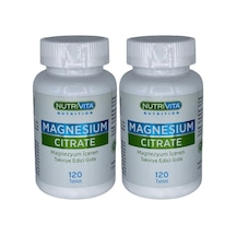 Nutrivita Nutrition Magnesium Citrate 2x120 Tablet Magnezyum Sitrat