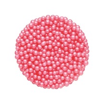 4 Mm Pembe Yenilebilir Boncuk Şeker Şekerleme Dr. Gusto 90 G