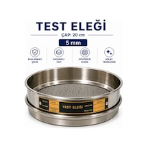 Test Eleği - Çap: 20 Cm 5 Mm Paslanmaz Çelik