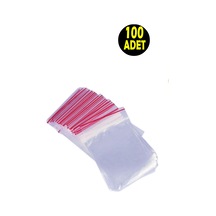 100 Adet 5 5 Cm Kilitli Şeffaf Poşet -mini Ürün Ambalaj Naylonu Poşeti