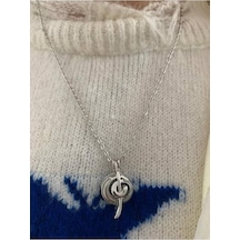 Gece Yanan Fosforlu Kolye Müzik Sol Anahtar Kolye