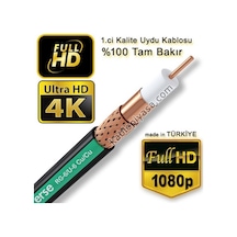 Erse Rg6U6 Bakır Anten Kablosu Bakır 25 Metre