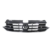 Volkswagen Tiguan 2021-2024 Ön Panjur Siyah Nikelaj Çıtalı Lıfe - Elegance Tyg Oem No:5na853651b