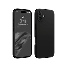 Apple iPhone Uyumlu 16 Plus Kılıf First Silikon - Siyah Bzsxx00 1