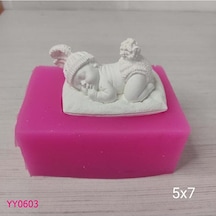 Yy0603 Minderli Tavşan Şapkalı Bebek Silikon Kalıp