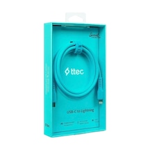 Ttec 2dk60nm Usb-c- Lightning Hızlı Şarj Kablosu 120 Cm Neon Mavi