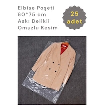 Colorpak Elbise Poşeti Askı Delikli Omuzlu Şeffaf Hurç 25'li 60 x 75 CM