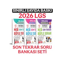 2026 Lgs Son Tekrar Sözel + Sayısal Bölüm Soru Bankası Seti
