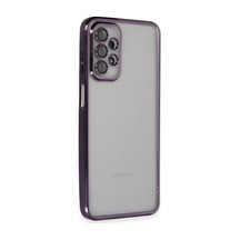 Samsung Galaxy A23 4g Kılıf Razer Lensli Silikon - Mor 0.2M-Çok Renkli