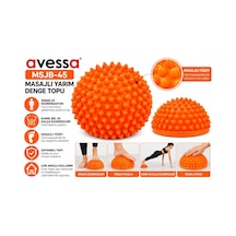 Avessa Msjb-45 Masajlı Yarım Denge Topu Turuncu