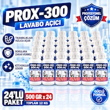 Prox -300 24'lü Lavabo-banyo-wc Gider Açıcı 500 Gr