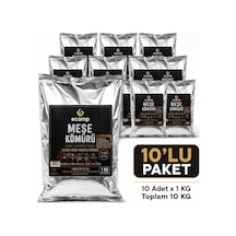 Ecamp Doğal Meşe Mangal Kömürü Hazır Reşo Yakıtlı 1 Kg X 10 Adet Toplam 10 Kg