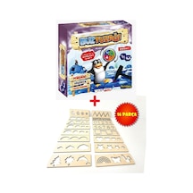 Buz Tuzağı Penguen Düşürme + Montessori El Kası Geliştirme Ve Çizgi, Sayı Ve Şekil Çalışmaları 2li