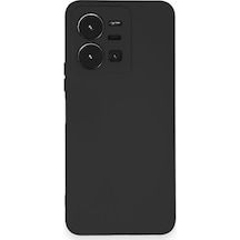 Ilkeshop Newface Vivo Y35 Kılıf Nano İçi Kadife Silikon - Siyah Sıyah