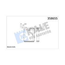 Kalorifer - 199 - Radyatörü Mıtsubıshı Canter 3.9l 4d34 4d34t Fe659 97-06 - Dpmıx-hb - - Aleminyum